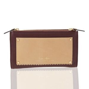 India Hicks - Takeout Wallet - Burgundy - NEW